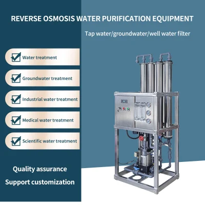 500L Reverse Osmosis RO System Pure Water Process Equipment Desalination